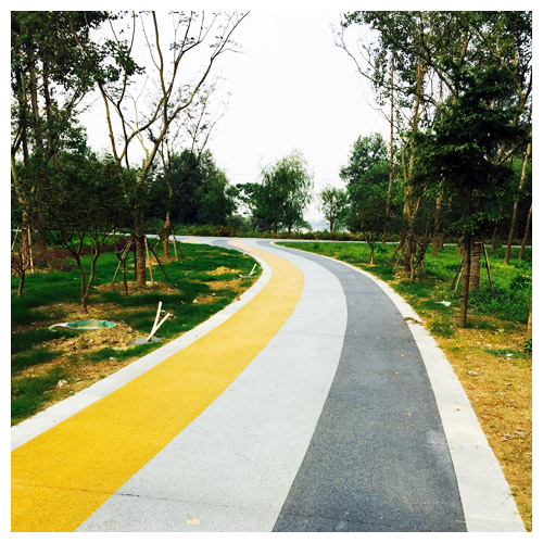 河北区广陵公园彩色透水地坪